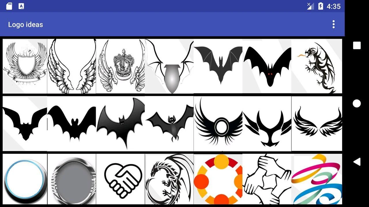 Logo ideas screenshot